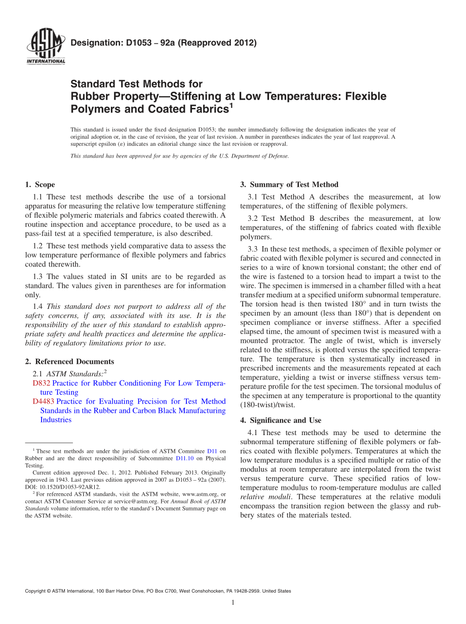 ASTM_D_1053_-_92a_2012.pdf_第1页