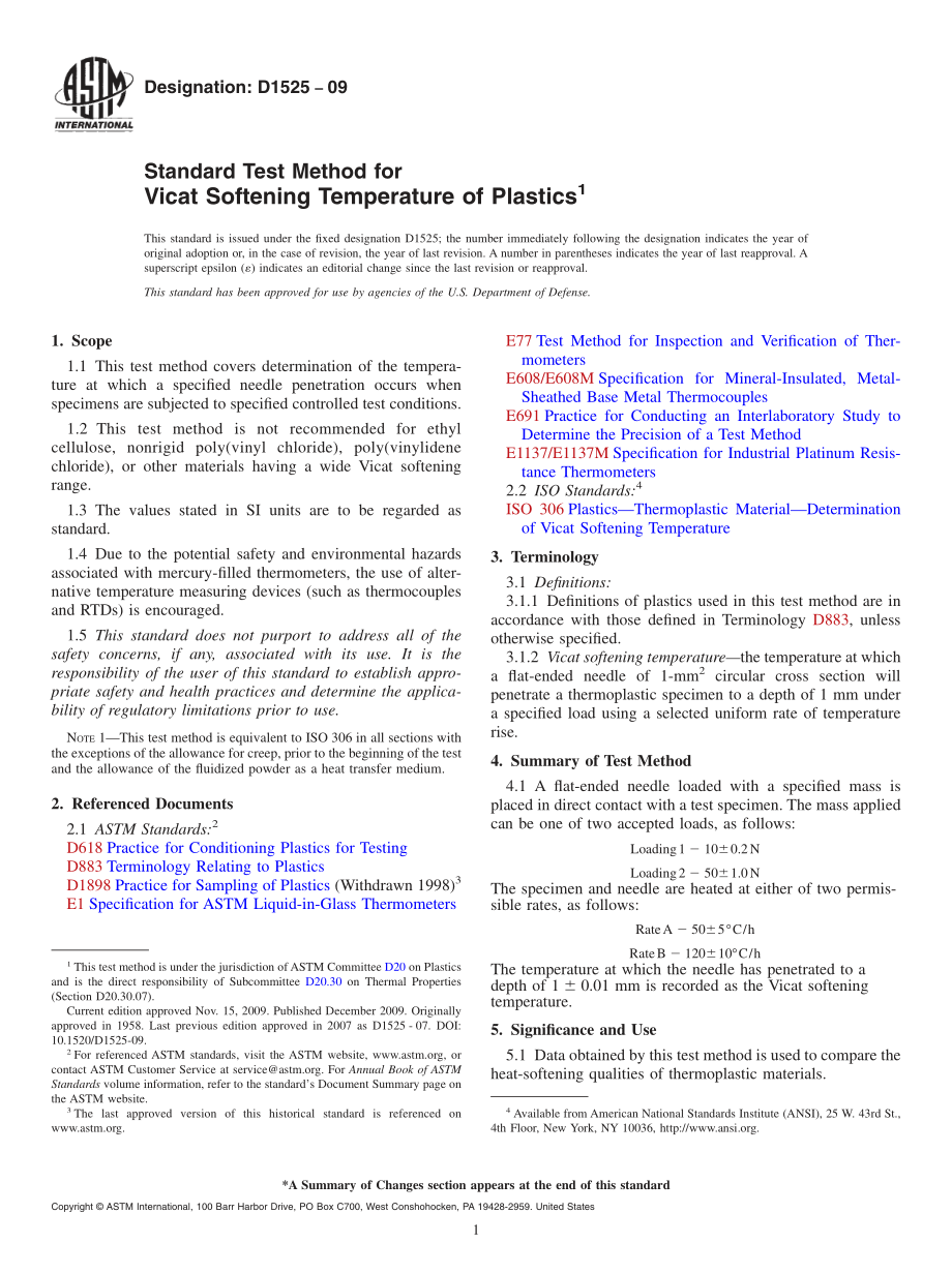 ASTM_D_1525_-_09.pdf_第1页