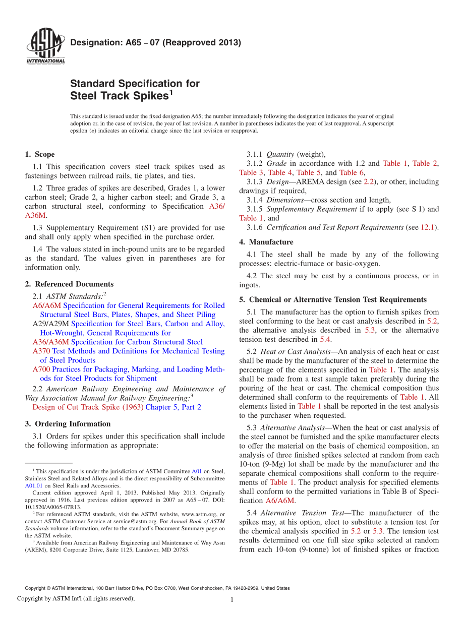 ASTM_A_65_-_07_2013.pdf_第1页