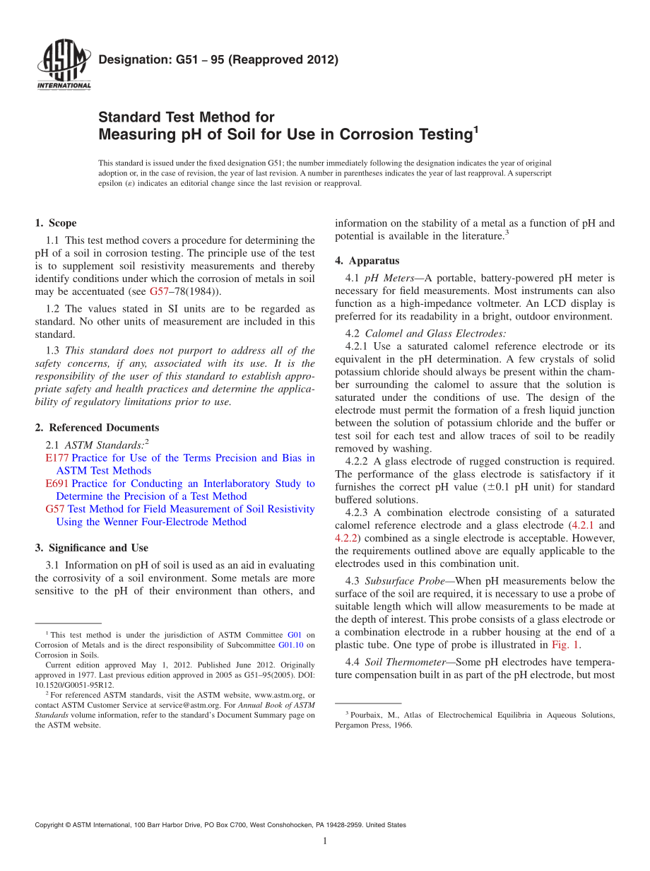 ASTM_G_51_-_95_2012.pdf_第1页