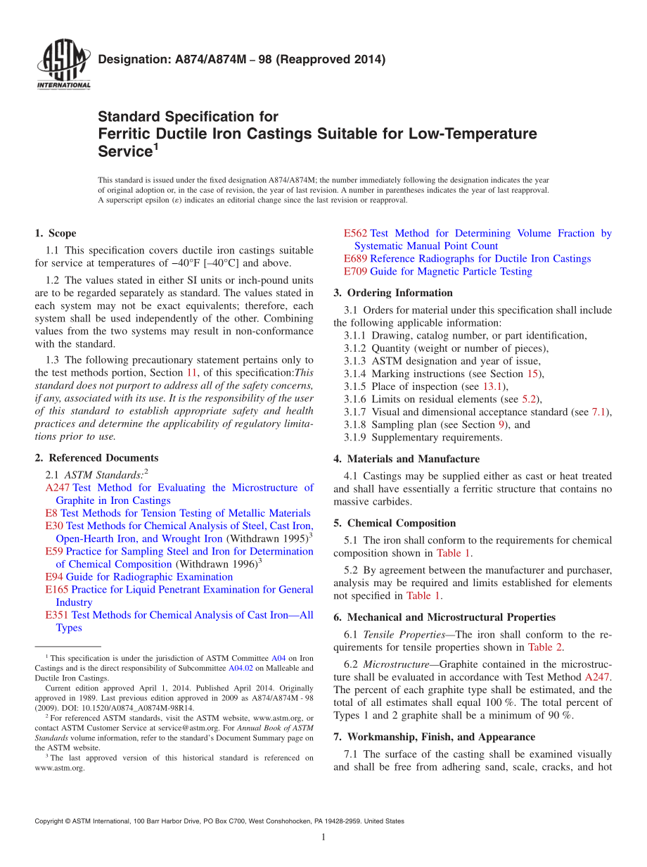 ASTM_A_874_-_A_874M_-_98_2014.pdf_第1页