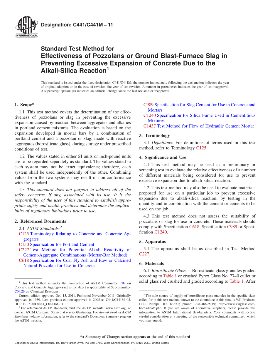 ASTM_C_441_-_C_441M_-_11.pdf_第1页