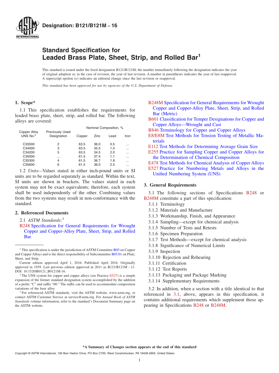 ASTM_B_121_-_B_121M_-_16.pdf_第1页