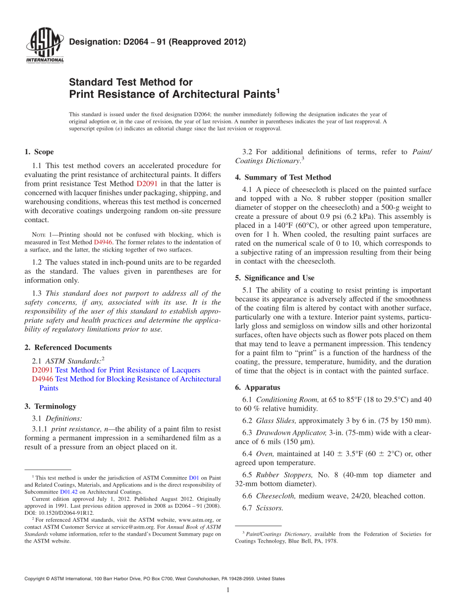 ASTM_D_2064_-_91_2012.pdf_第1页