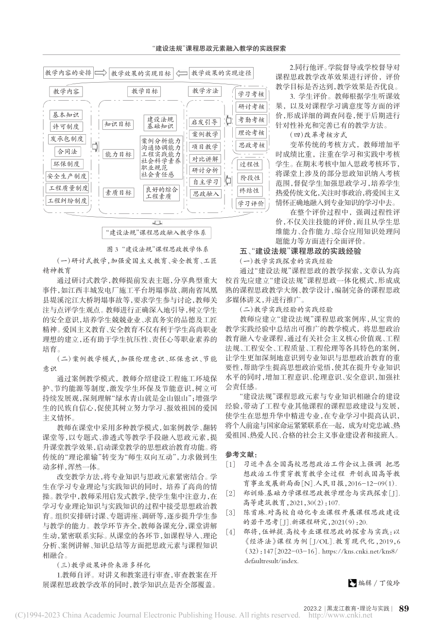 “建设法规”课程思政元素融入教学的实践探索_王蕾.pdf_第3页