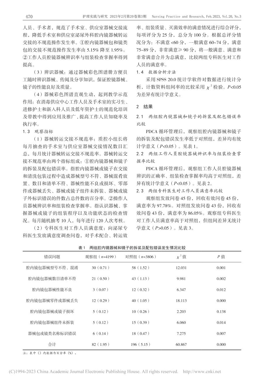 PDCA循环对手术室和供应...交接不规范操作发生率的影响_李家亮.pdf_第3页