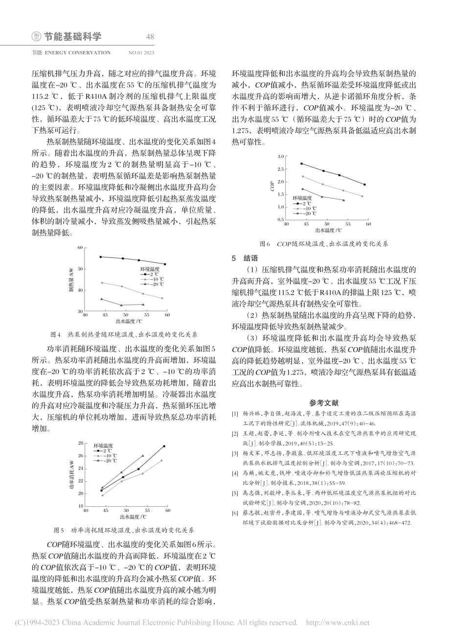 R410A低温喷液式热泵机...出水温度的制热运行试验研究_李恒索.pdf_第3页