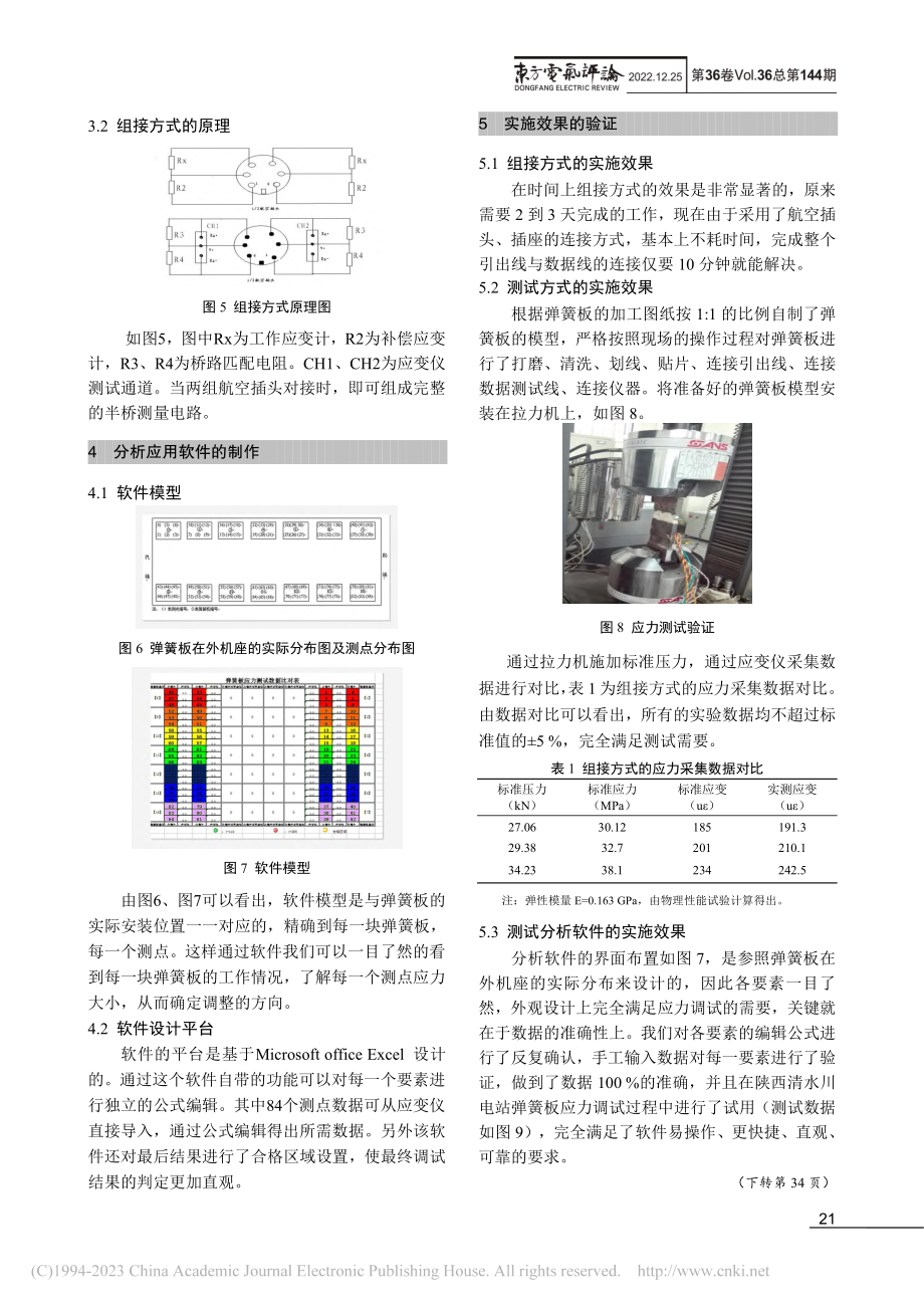 1000MW汽轮发电机定子弹簧板应力测试、调试技术_蒋海涌.pdf_第3页