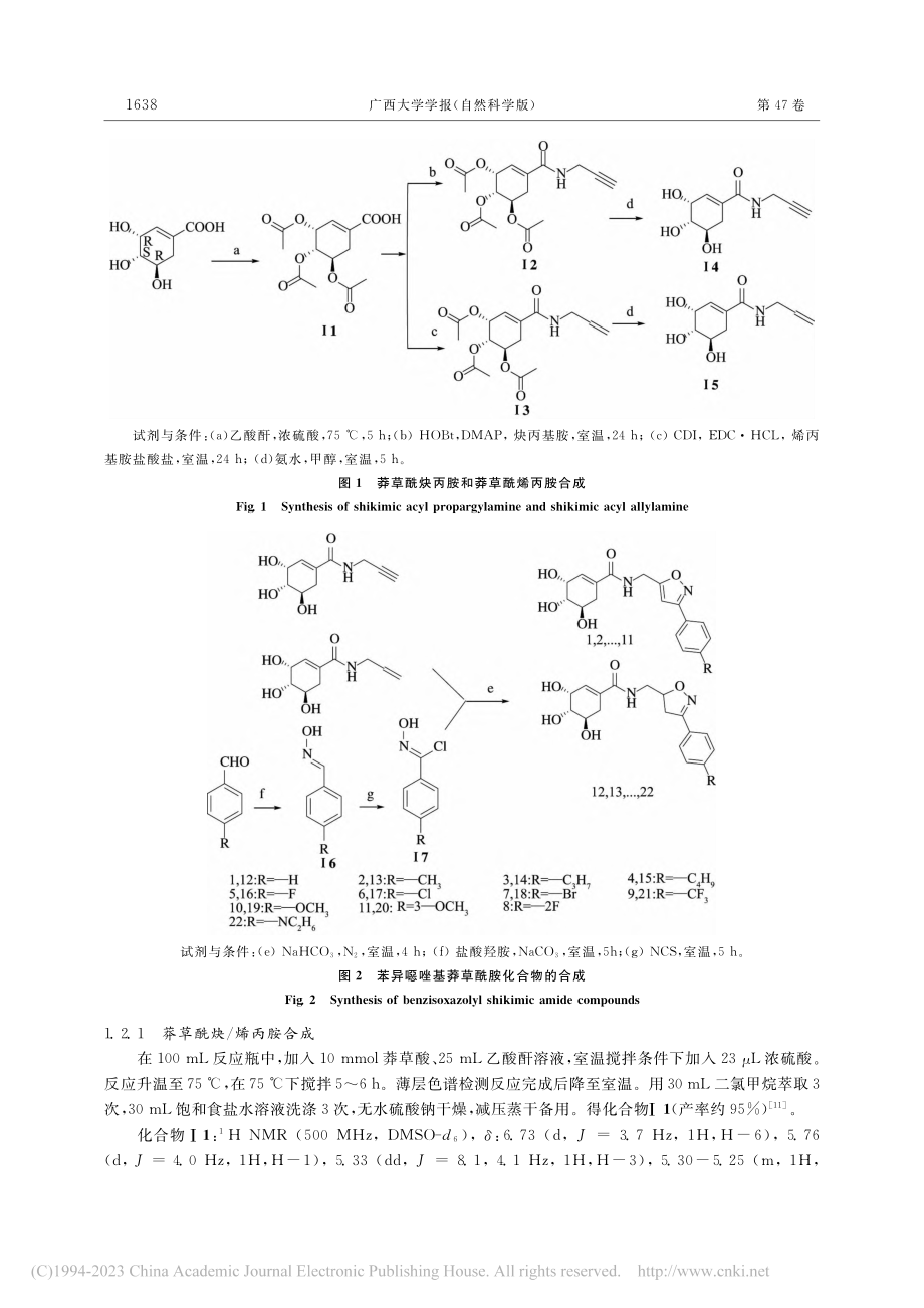 苯异噁唑基莽草酰胺衍生物的...成与体外抗乙肝病毒活性研究_杨冬.pdf_第3页