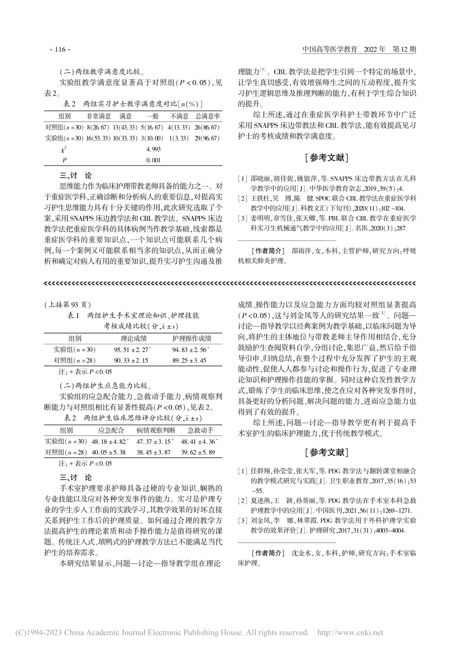 SNAPPS床边带教法联合...重症医学科护理带教中的应用_邵雨萍.pdf_第2页