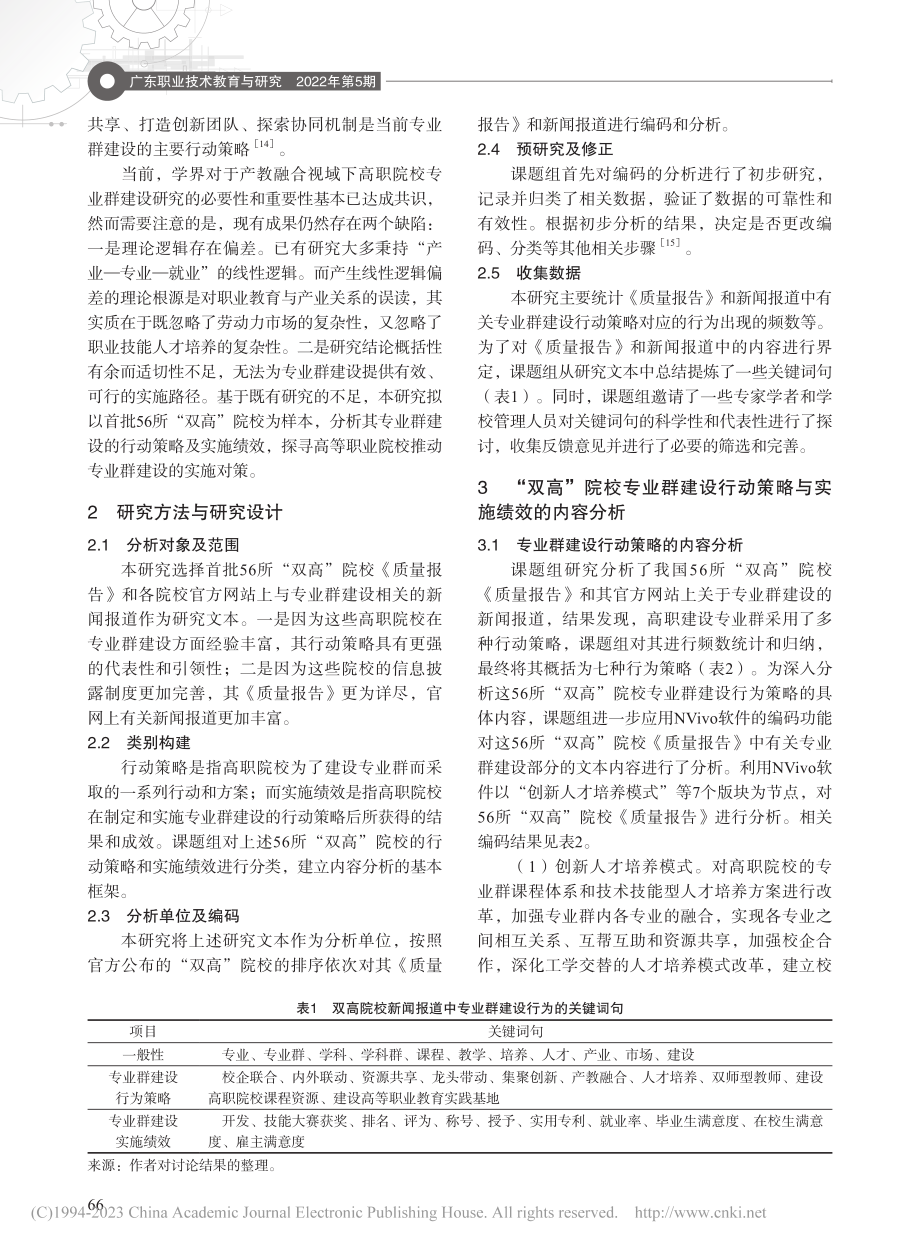 “双高”院校专业群建设：行...业教育质量年度报告》的实证_黄旭强.pdf_第2页