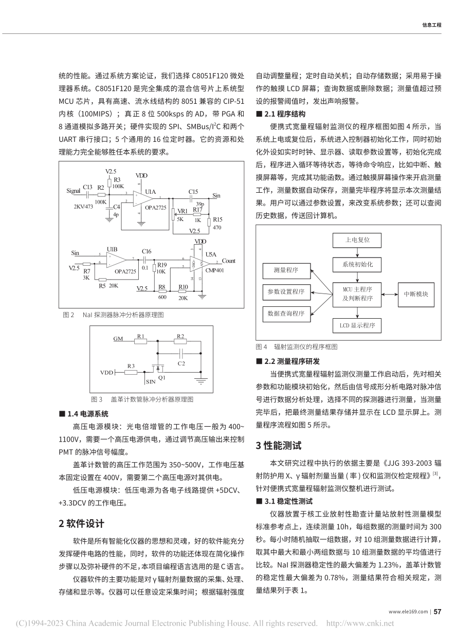 便携式宽量程辐射监测仪研制_陈元庆.pdf_第2页