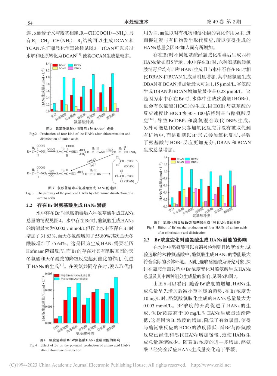 氨基酸在氯胺消毒过程中生成...乙腈的潜能及Br--的影响_员建.pdf_第3页