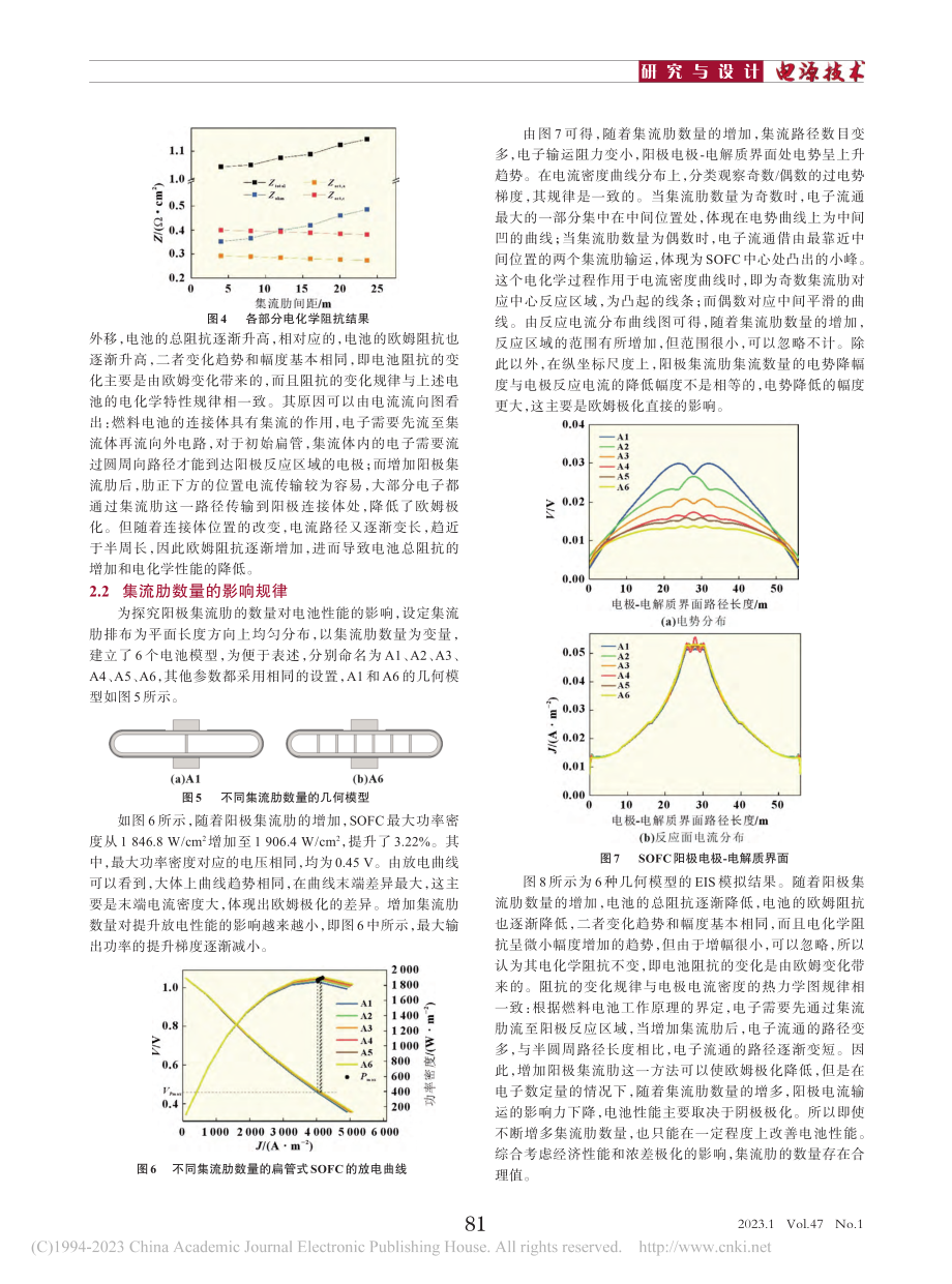 扁管式燃料电池阳极集流肋的构型探究_乔耀璇.pdf_第3页