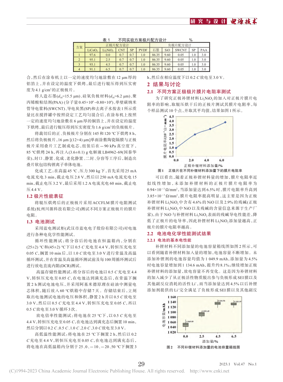 Li_2NiO_2的加入对...墨+Si全电池电性能的影响_邓孝龙.pdf_第2页