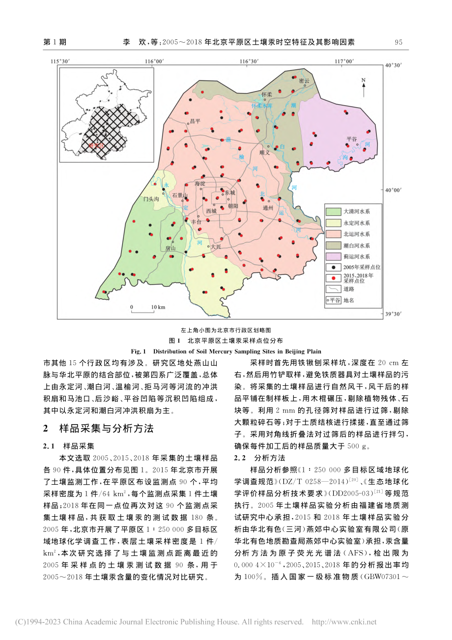 2005～2018年北京平...土壤汞时空特征及其影响因素_李欢.pdf_第3页