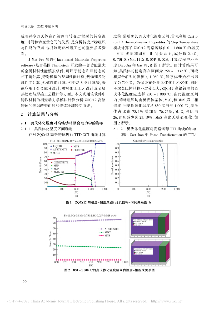 奥氏体化温度和合金成分对典型磨矿介质相变动力学的影响_陈曦.pdf_第2页