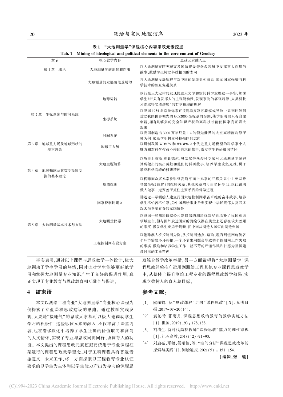 “大地测量学”课程思政教学设计_张俊.pdf_第3页