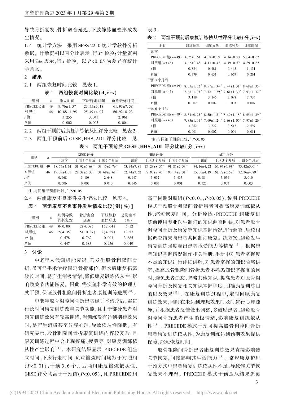 PRECEDE模式康复干预...股骨粗隆间骨折患者中的应用_陈莹.pdf_第3页