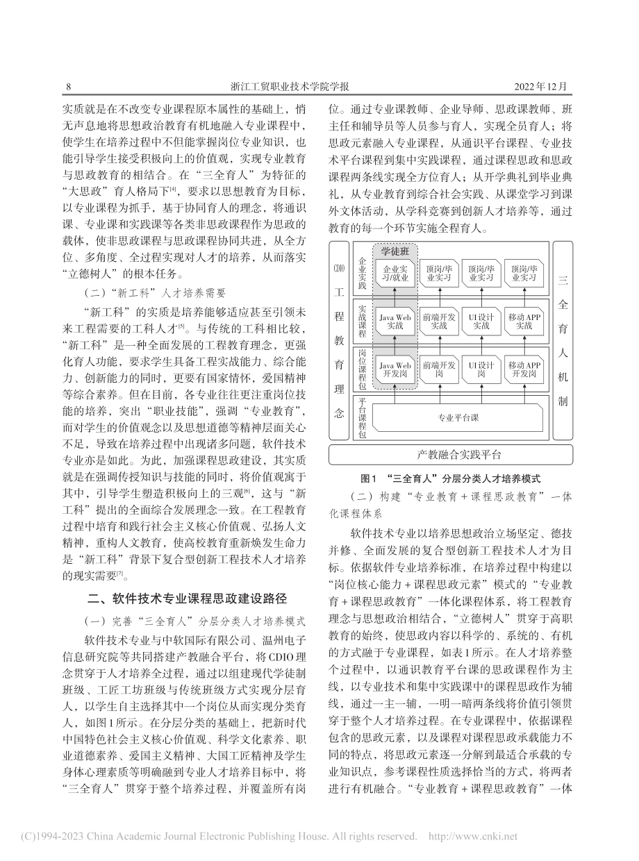 “新工科”背景下课程思政建...实践——以软件技术专业为例_赵静静.pdf_第2页