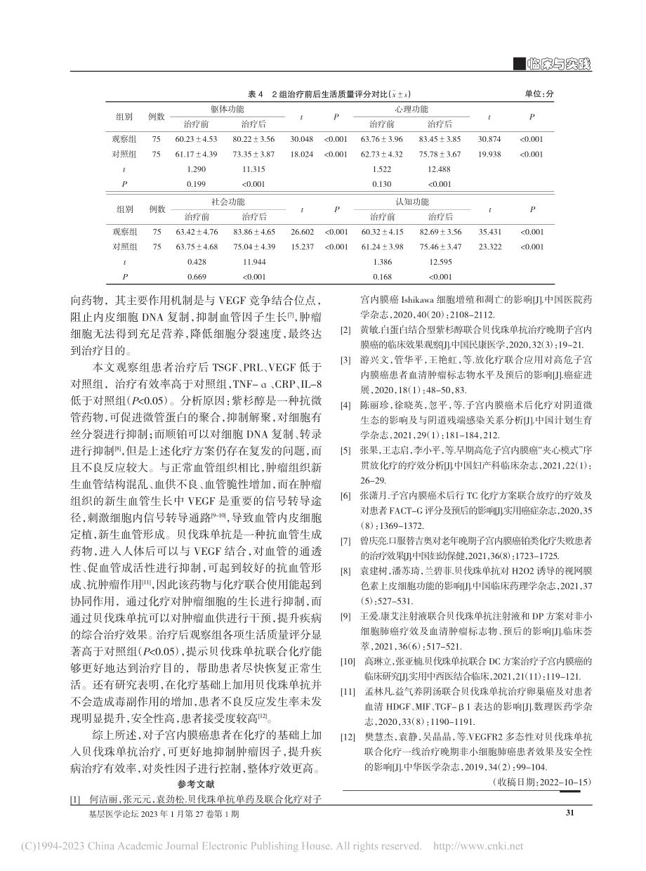 贝伐珠单抗联合化疗对子宫内...血清PRL水平及疗效的影响_阚颖.pdf_第3页