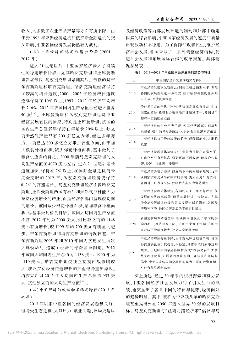 博弈与合作：中亚经济发展的...展望(1991—2021)_李志鹏.pdf_第3页