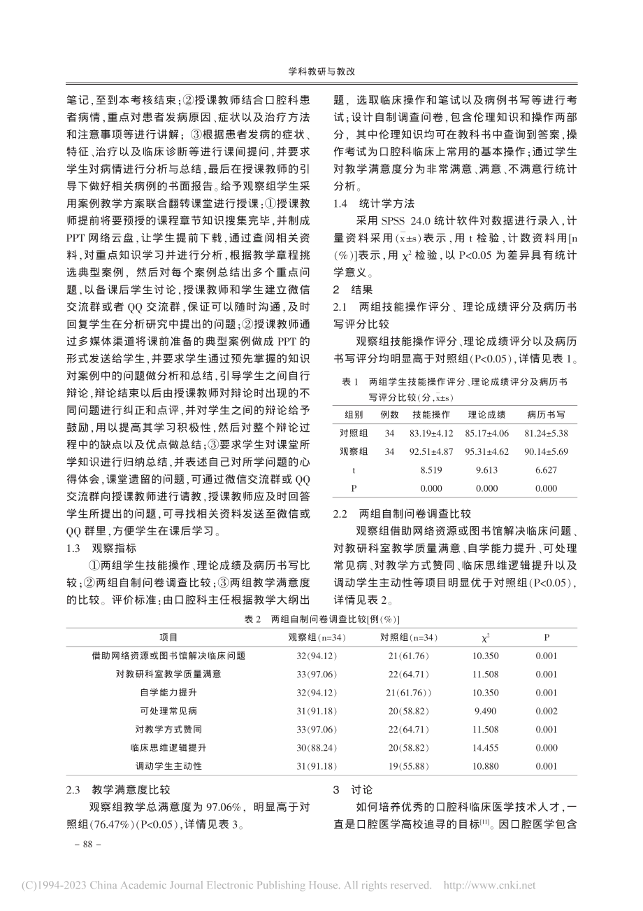 案例教学方案联合翻转课堂在...医学本科生临床实习中的应用_董海华.pdf_第2页