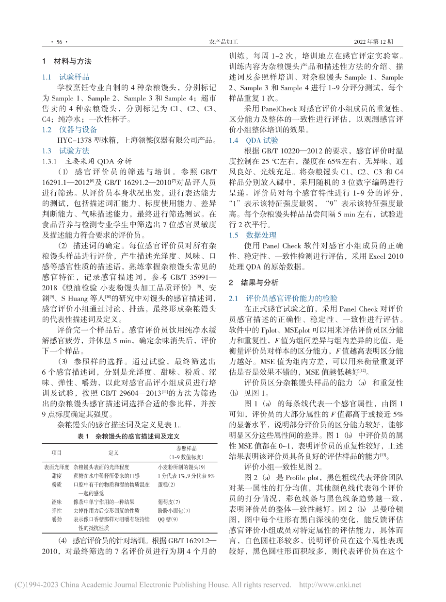 Panel_Check在杂...头定量描述分析中的应用研究_李亚楠.pdf_第2页