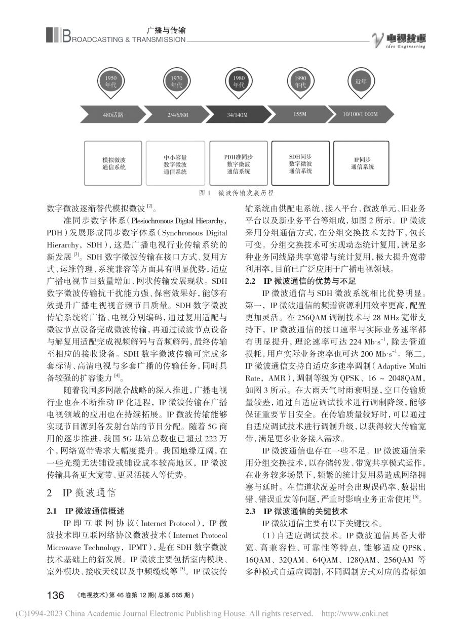 IP微波通信在广播电视传输中的应用_岳蕾.pdf_第2页