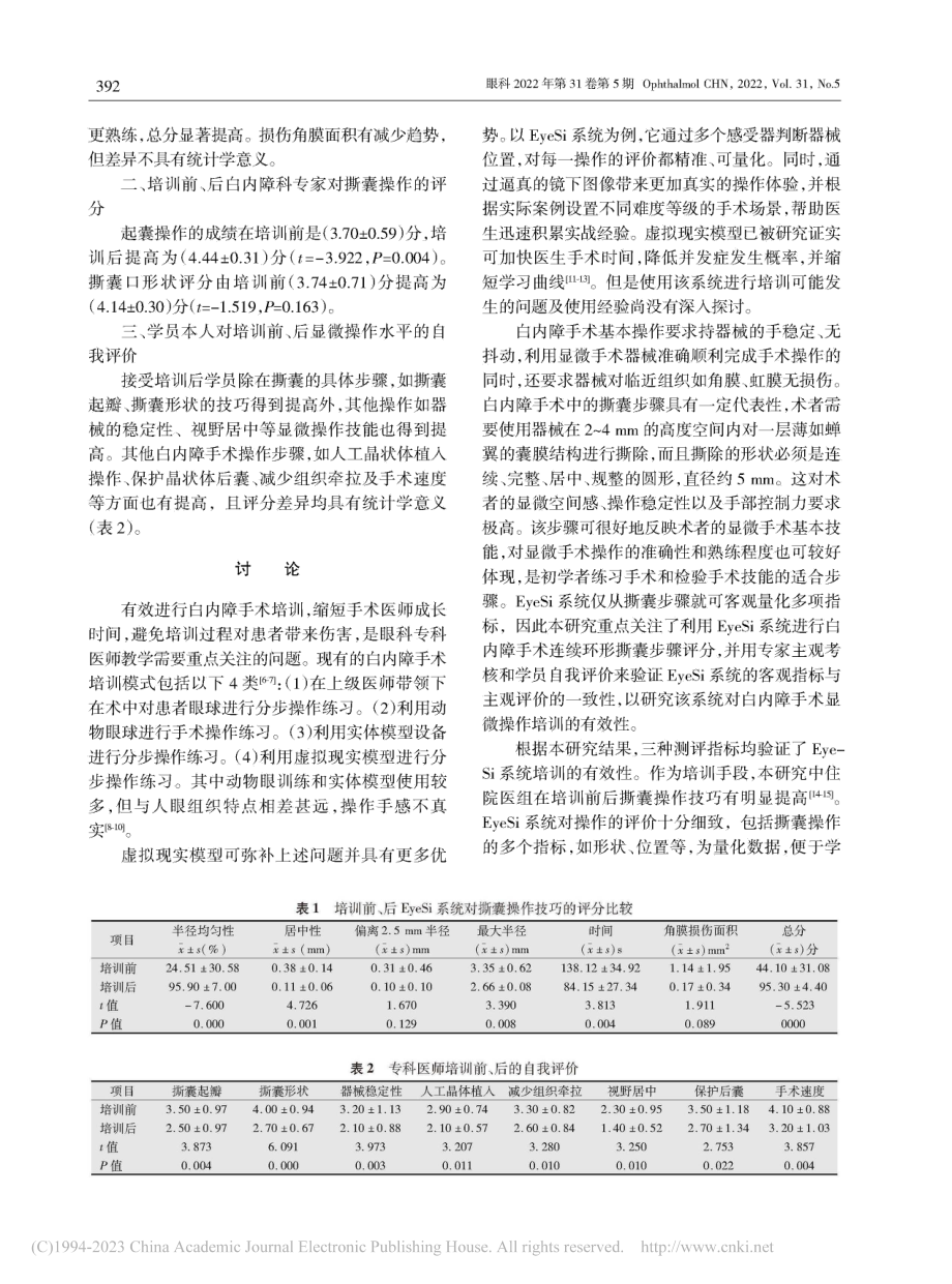 EyeSi模拟手术训练系统...障手术操作培训有效性的研究_刘子源.pdf_第3页