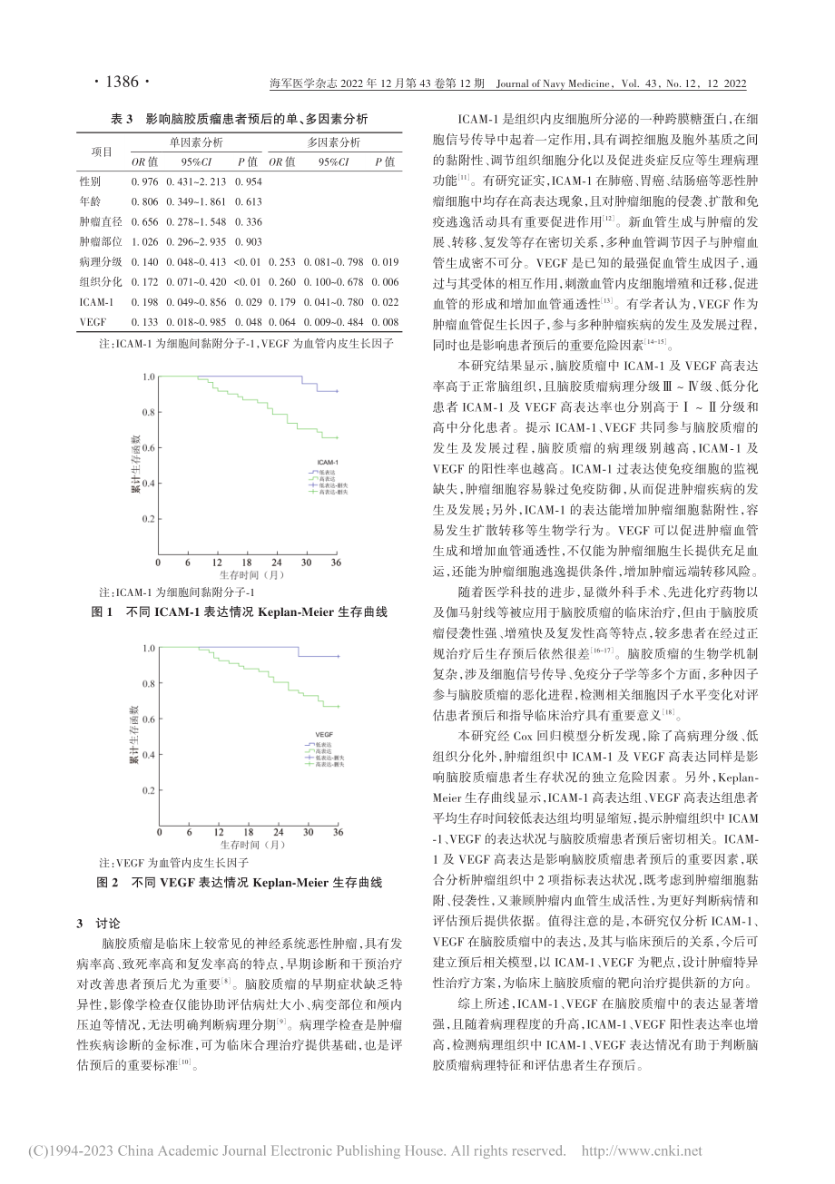 ICAM-1及VEGF在脑...的表达及其与临床预后的关系_陆冠平.pdf_第3页