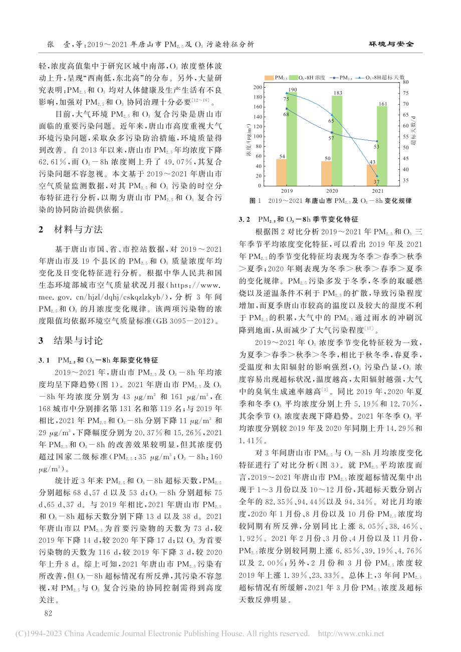 2019～2021年唐山市....5)及O_3污染特征分析_张壹.pdf_第2页