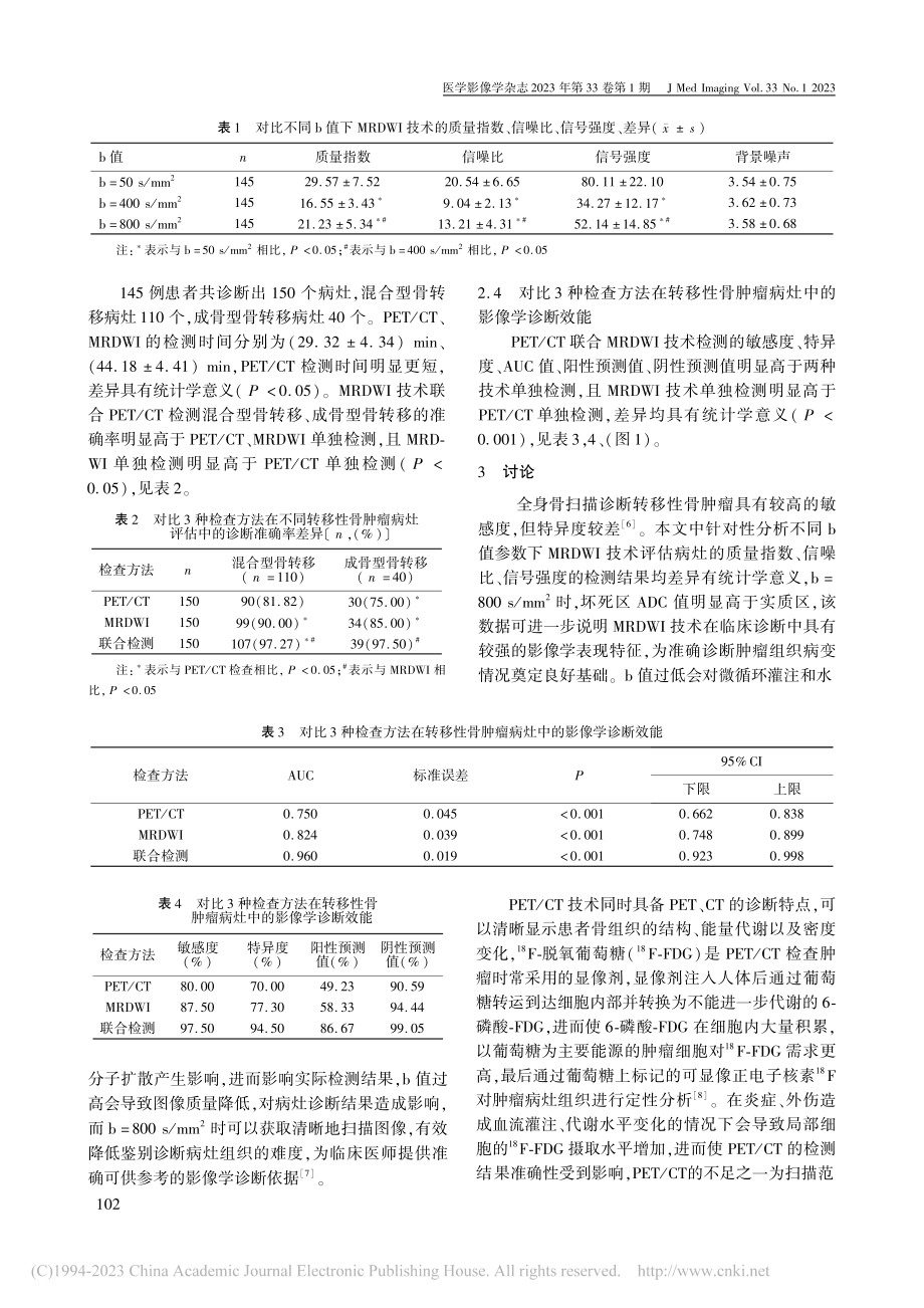 DWI联合PET_CT对转移性骨肿瘤的影像学表现分析_马亮.pdf_第3页