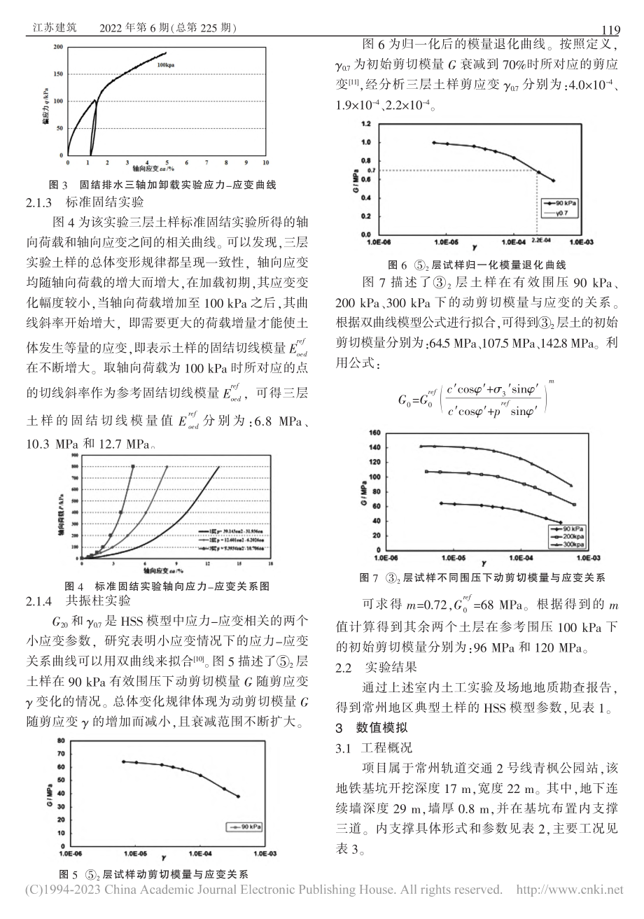 HSS模型在常州轨道交通基坑工程中的应用研究_何亮.pdf_第3页