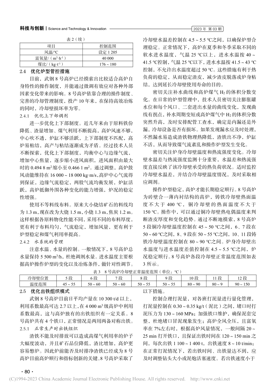 4000_m-3级大型高炉突破利用系数瓶颈研究_贺军位.pdf_第3页