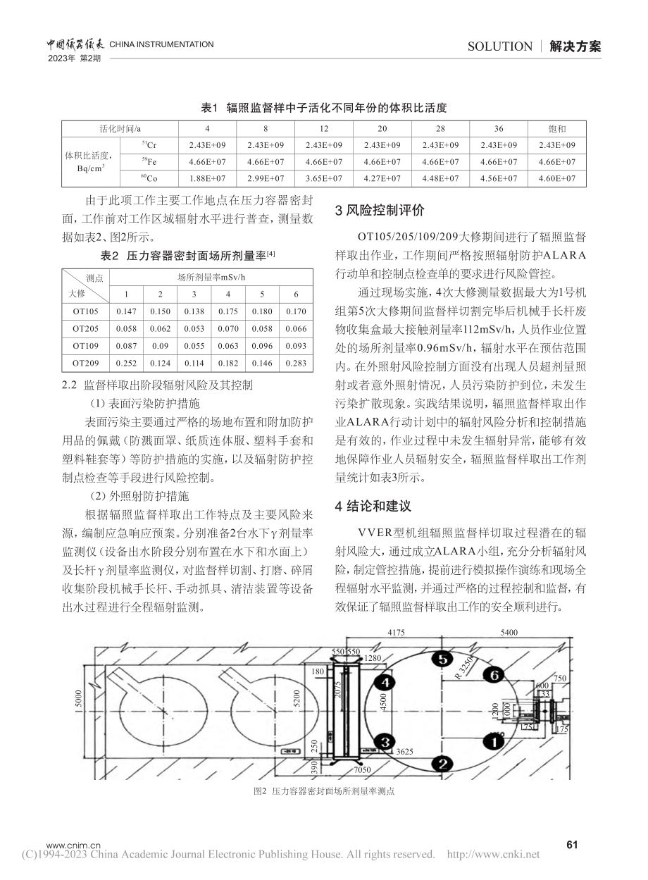 VVER型机组压力容器辐照监督样取出工作辐射防护应对_李泽祥.pdf_第3页