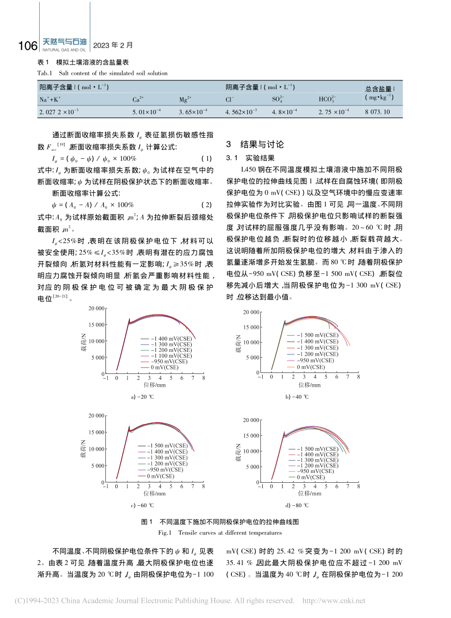 L450钢在不同温度模拟土壤溶液中最大阴极保护电位_程猛猛.pdf_第3页