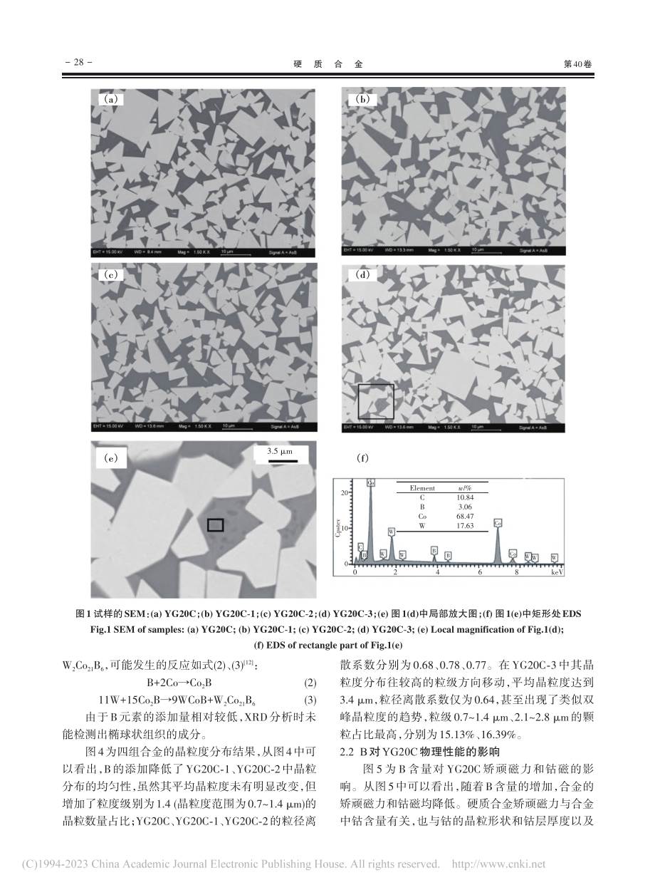 B对WC-20%Co硬质合金微观结构与力学性能的影响_刘国强.pdf_第3页