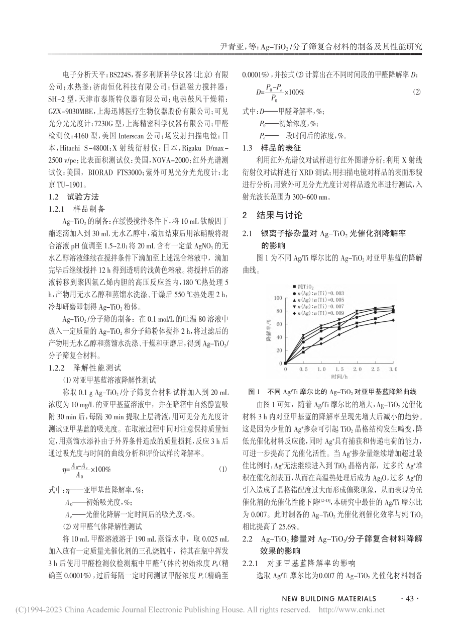 Ag-TiO_2_分子筛复合材料的制备及其性能研究_尹青亚.pdf_第2页