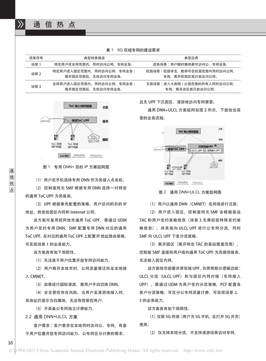 5G双域专网技术方案及部署关键问题分析_王少波.pdf_第2页