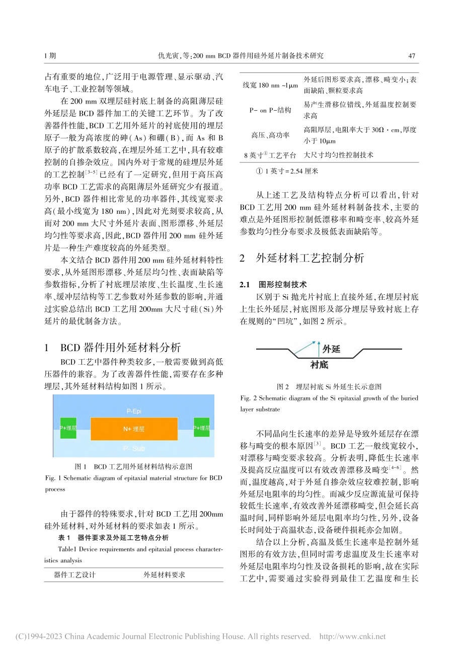 200mmBCD器件用硅外延片制备技术研究_仇光寅.pdf_第2页