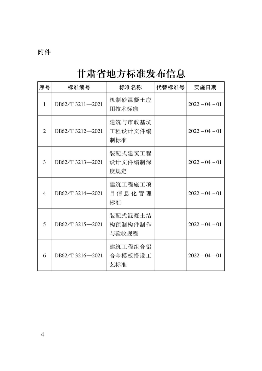 DB62-T3215-2021：装配式混凝土结构预制构件制作与验收规程.pdf_第2页