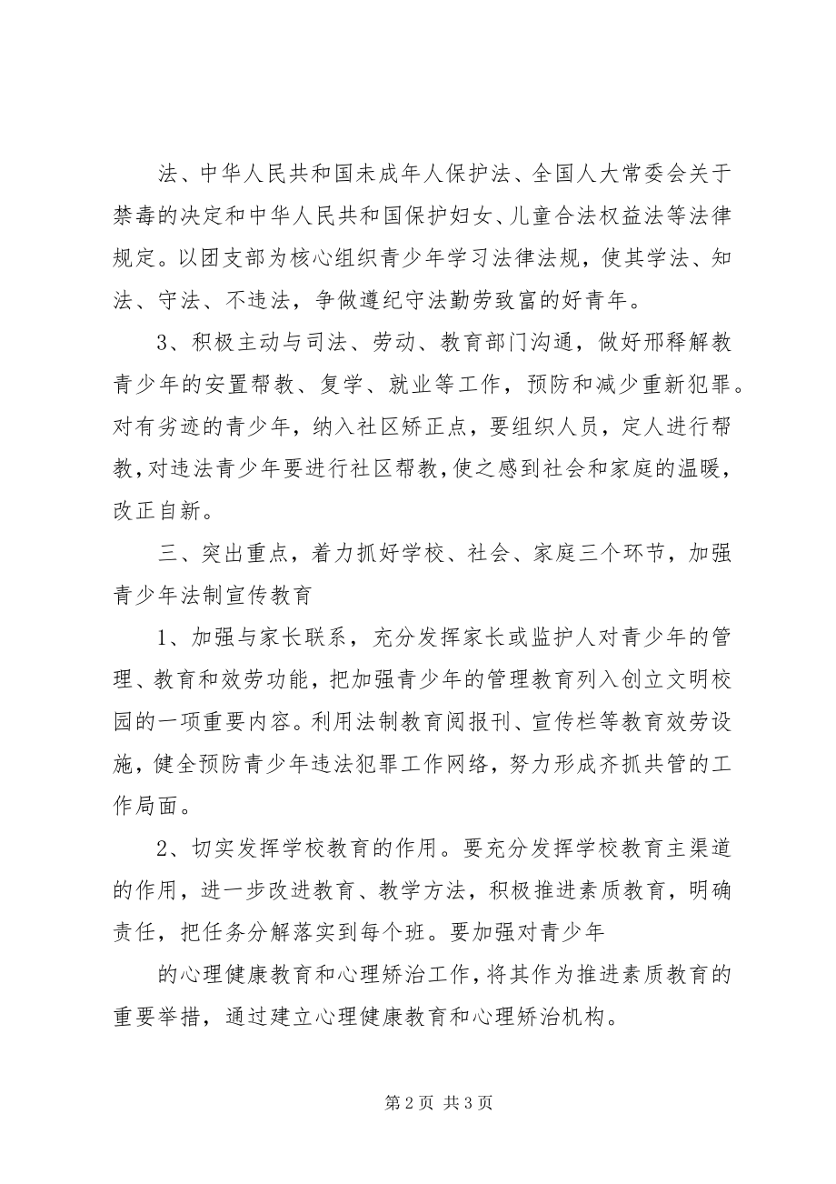 2023年明珠街道预防青少违法犯罪工作方案.docx_第2页