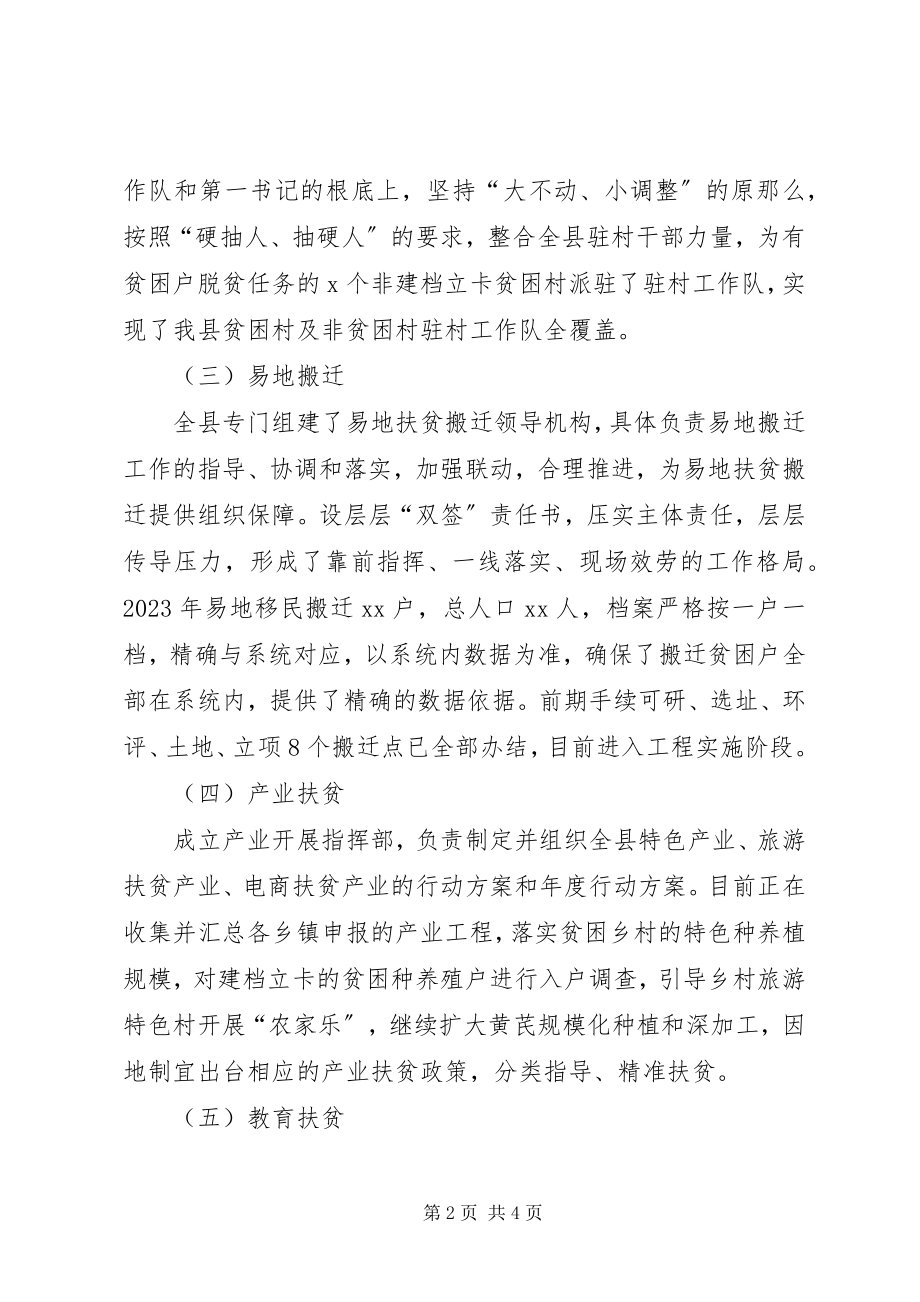 2023年xx县贯彻落实省市脱贫攻坚工作会议情况报告.docx_第2页