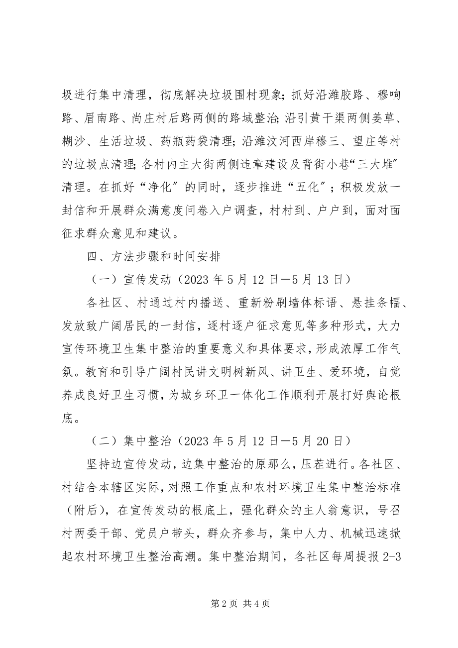 2023年街道办事处环境卫生整治工作方案.docx_第2页