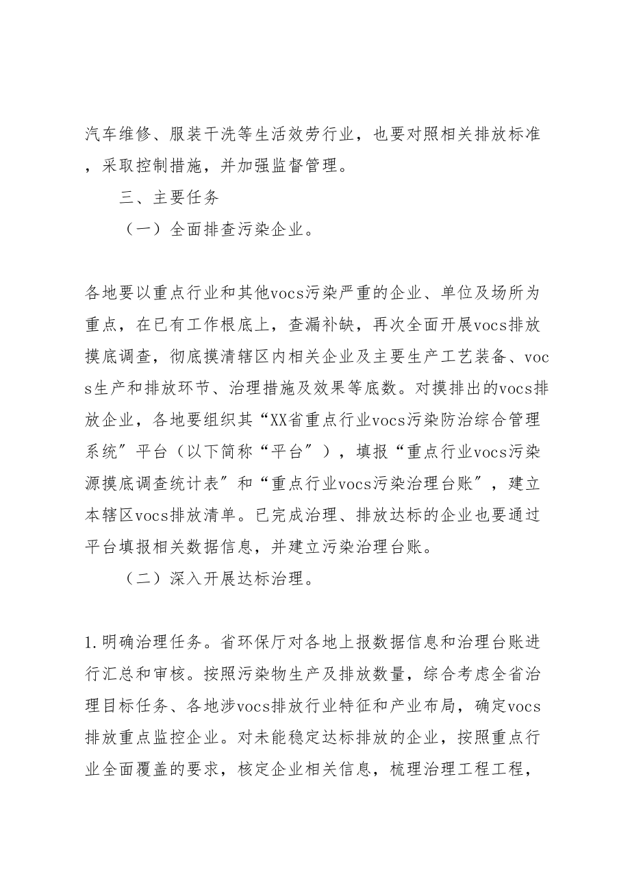 2023年省重点行业挥发性有机物达标治理工作方案.doc_第2页