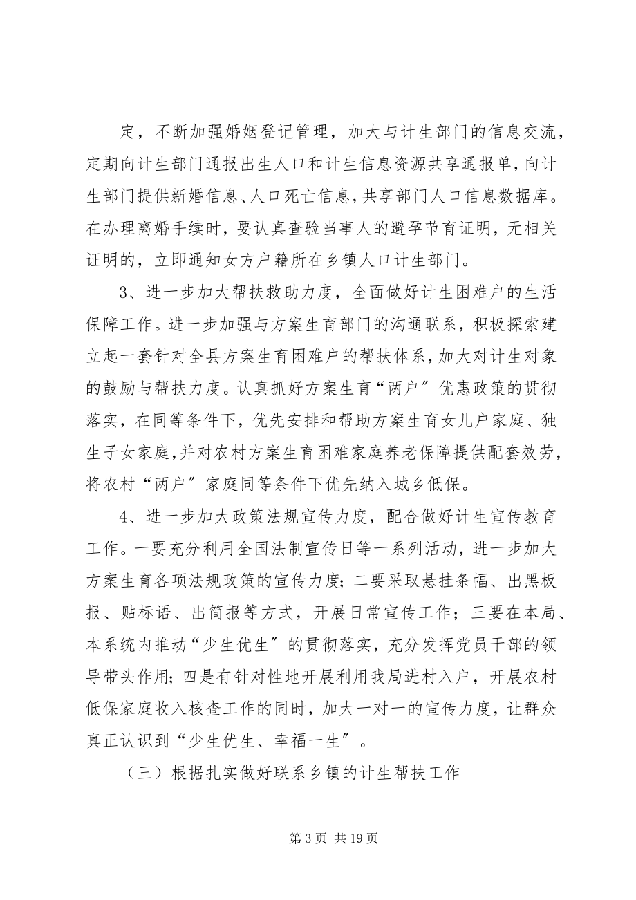 2023年民政局计划生育工作方案.docx_第3页