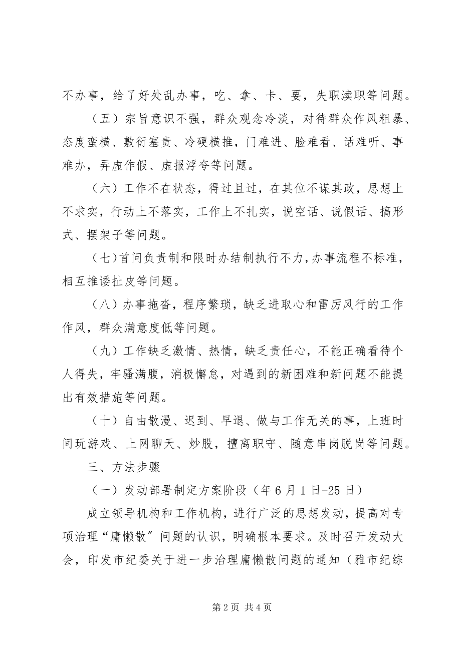 2023年纪委庸懒散整治工作方案.docx_第2页