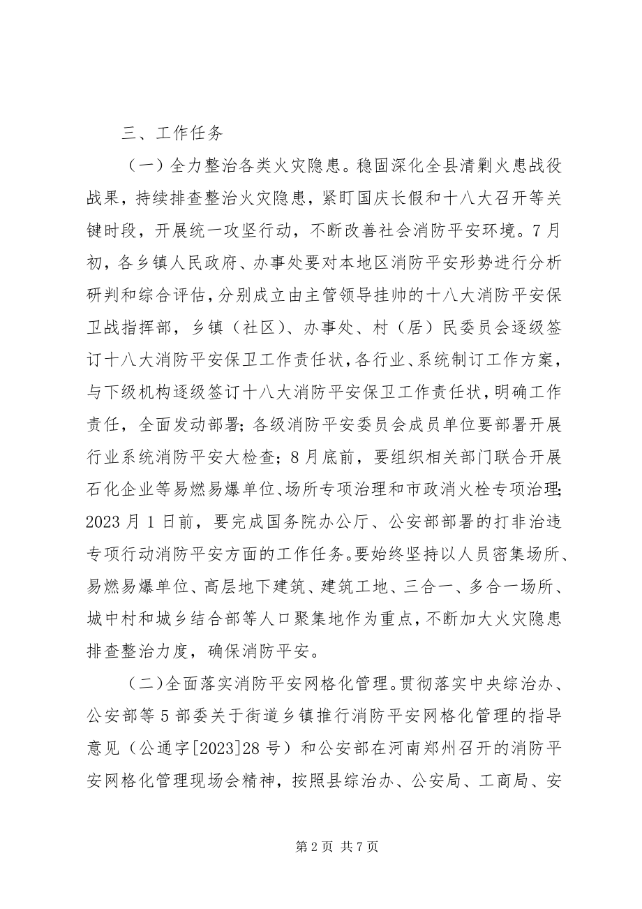 2023年消防安全隐患整治工作方案.docx_第2页