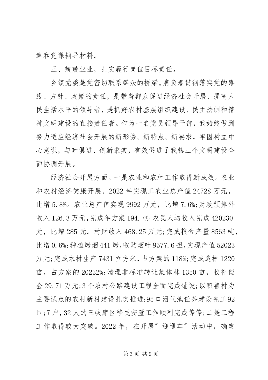 2023年XX镇党委书记个人述职报告.docx_第3页